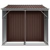 vidaXL Ger&auml;tehaus Braun 277x192,5x179 cm Verzinkter Stahl