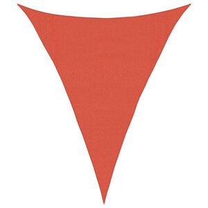 vidaXL Sonnensegel 160 g/m&sup2; Dreieckig Terrakottarot 3x4x4 m HDPE