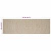 vidaXL Bereichsteppiche Nat&uuml;rlich und Wei&szlig; 60 x 250 cm Jute