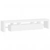 vidaXL TV-Schrank mit LED-Leuchten Weiß 200x36,5x40 cm