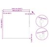 vidaXL Verdunkelungsrollo 140 x 175 cm grau