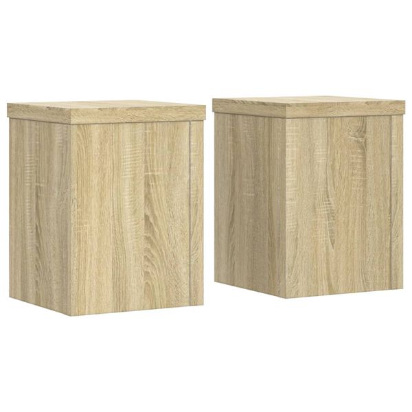 vidaXL Pflanzenst&auml;nder 2 Stk. Sonoma-Eiche 15x15x20 cm Holzwerkstoff