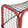 vidaXL Hockeytor mit Netz Rot & Schwarz 68x32x47 cm Stahl & Polyester