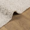 vidaXL Teppich Shaggy Hochflor Modern Creme 100x200 cm