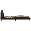 vidaXL Bettgestell "Dover" Schwarz 100x200 cm Samt