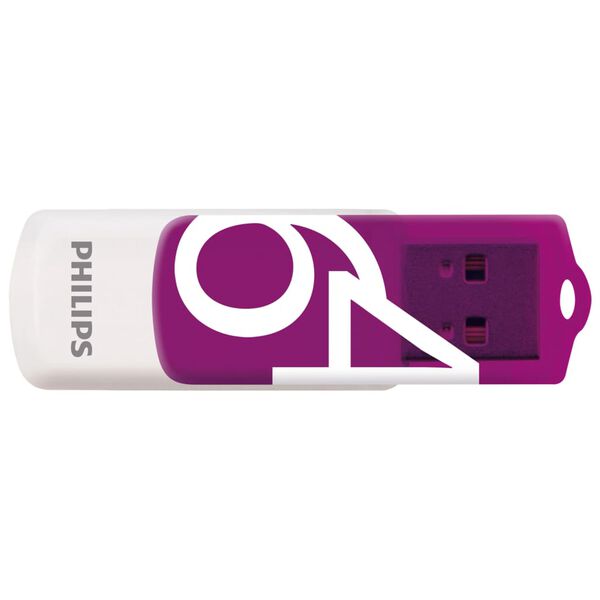 Philips 2.0 USB-Sticks Vivid 2 Stk. 64 GB Wei&szlig; und Lila