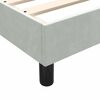 vidaXL Boxspringbett ohne Matratze Hellgrau 180x220 cm Samt