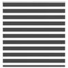 vidaXL Doppelrollo Schwarz 145x100 cm Stoffbreite 140,9 cm Polyester