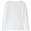 Kinder-Langarmshirt Ecru 128