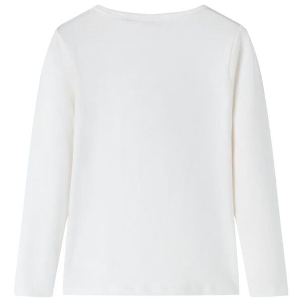 Kinder-Langarmshirt Ecru 128