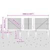 vidaXL Zaunpfosten Gr&uuml;n 100 x 0,4 m (12 x 12 mm Netz) Stahl und PVC
