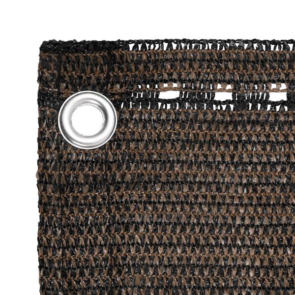 vidaXL Balkon-Sichtschutz Braun 75x600 cm HDPE