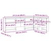 vidaXL Aufbewahrungskopfteil Schwarz Eichen-Optik 120 cm Holzwerkstoff