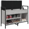vidaXL Schuhbank Grau Sonoma 85,5x32x57,5 cm Holzwerkstoff