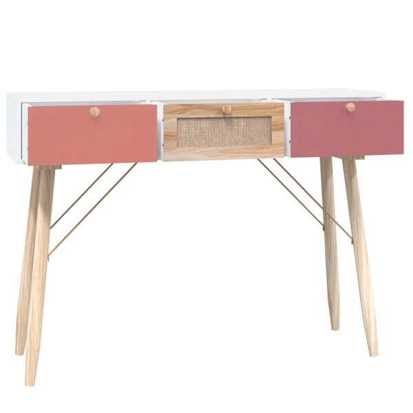 vidaXL Konsolentisch mit Schubladen 105x30x75 cm Holzwerkstoff
