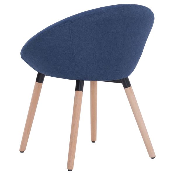 vidaXL Esszimmerstuhl Blau Stoff