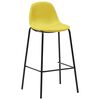vidaXL 5-tlg. Bar-Set Stoff Gelb