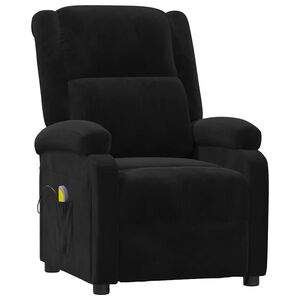 vidaXL Massagesessel Schwarz Samt