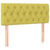 vidaXL Boxspringbett mit Matratze Gr&uuml;n 90x190 cm Stoff