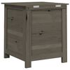 vidaXL Outdoor-Kissenbox Anthrazit 50x50x56 cm Massivholz Tanne
