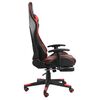 vidaXL Gaming-Stuhl mit Fu&szlig;st&uuml;tze Drehbar Rot PVC