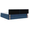 vidaXL Aufbewahrungsbett mit Matratze Blau 200 x 200 cm Holzwerkstoff