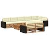 vidaXL Outdoor-Sofagarnitur mit Kissen 9 pcs