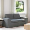 vidaXL Sofa 120cm Dunkelgrau Metall