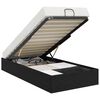 vidaXL Ottoman Bettgestell Schwarze Eiche 203 x 100 x 25 cm