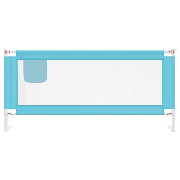 vidaXL Kleinkind-Bettschutzgitter Blau 200x25 cm Stoff