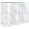 vidaXL Gabione mit Deckel 250x100x200 cm Verzinktes Eisen