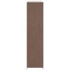 vidaXL Stoffschrank mit F&auml;chern und Stangen 45&times;150&times;176 cm Braun