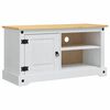 vidaXL TV-Schr&auml;nk Corona Wei&szlig; 100 x 40 x 52 cm Massives Kiefernholz