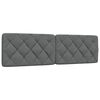 vidaXL Bettgestell ohne Matratze Dunkelgrau 180x200 cm Stoff