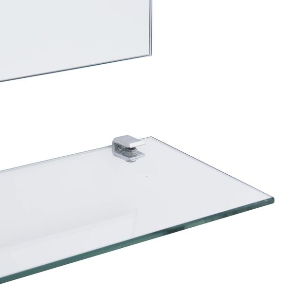 vidaXL Wandspiegel mit 5 Ablagen Silbern 50&times;60 cm