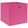 vidaXL Aufbewahrungsboxen 10 Stk. Rosa 32x32x32 cm Stoff