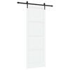 vidaXL Schiebet&uuml;r ORKDAL Wei&szlig; 83 x 232 cm Massives Kiefernholz