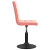 vidaXL Esszimmerst&uuml;hle 2 Stk. Drehbar Rosa Samt