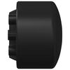 vidaXL Tischfu&szlig;ball Tisch Endkappen 10 pcs Schwarz 1,5 x 1,5 x 1 cm PP