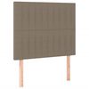 vidaXL Bettgestell ohne Matratze Taupe 80x200 cm Stoff