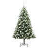 vidaXL K&uuml;nstlicher schwenkbarer Weihnachtsbaum mit flockigem Schnee
