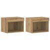 vidaXL TV-Schrankset 2 pcs Artisan-Eiche 40 x 30 x 30 cm Holzwerkstoff