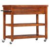 vidaXL Servierwagen 100x48x89 cm Massivholz Akazie