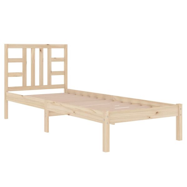 vidaXL Massivholzbett 90x200 cm