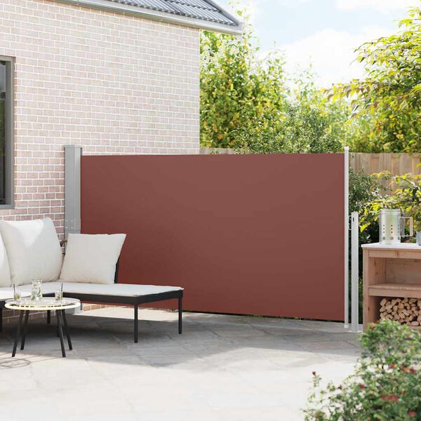 vidaXL Ausziehbare Seitenmarkise 160x300 cm Braun