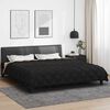 vidaXL Winterbettdecke Schwarz und Taupe 220 x 260 cm Mikrofaser