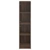 vidaXL Highboard mit Glast&uuml;ren Braun Eichen-Optik 35x37x142 cm