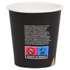 vidaXL Pappbecher 200 ml 100 Stk. Schwarz
