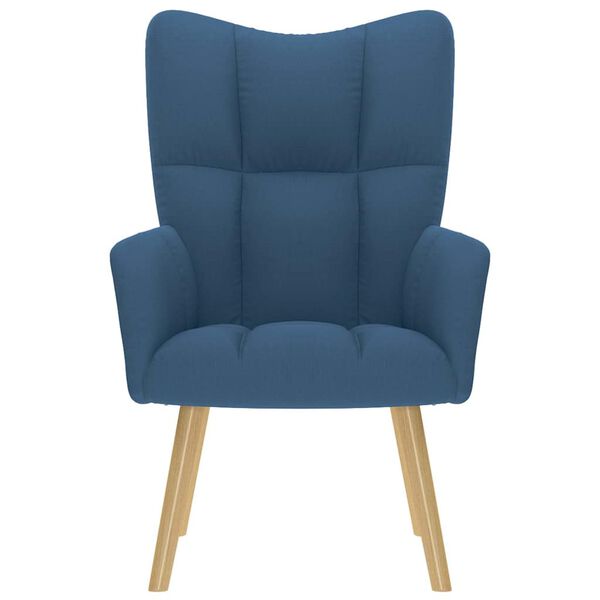 vidaXL Relaxsessel Blau Stoff