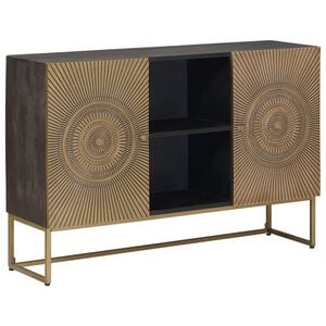 vidaXL Sideboard Messing 105 x 30 x 70 cm